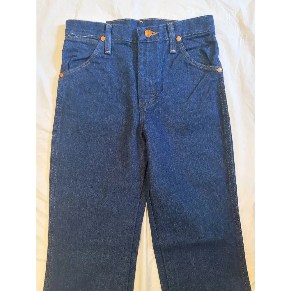 Wrangler Jeans Men's 26x34 Blue Dark Wash Original Fit Cowboy Cut